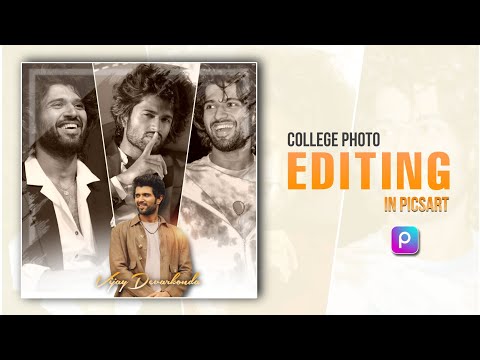 PicsArt College Photo Editing | Poster Design In PicsArt | PicsArt Photo Editing Tutorial