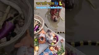 जय छठी मईया 👣🐍||#chhathpuja #chhath #biharchhath #chhathgeet #viralvideo #shorts #snake #bihar  ||