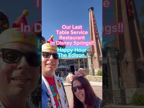 Our Last Table Service Restaurant in Disney Springs!! #disney #shorts  #happyhour #foodie #food