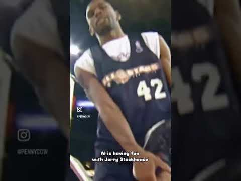 Allen Iverson was having fun with Jerry Stackhouse in 2000 NBA All Star weekend