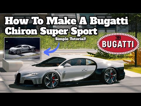 How To Make A Bugatti Chiron Super Sport Design! Simple Tutorial | Car Parking Multiplayer