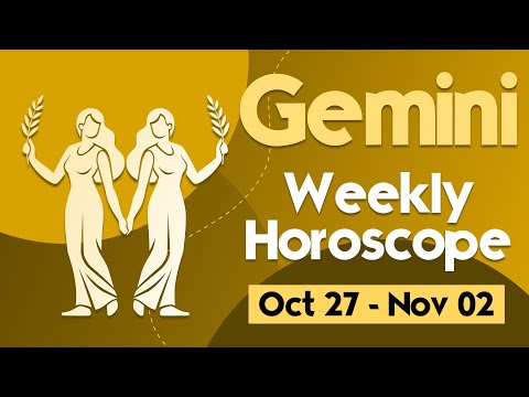 Gemini Weekly Horoscope: October 27 to November 02, 2024