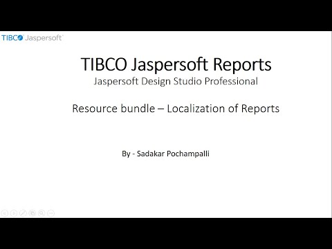 041 | BI - Jaspersoft Reports | Resource Bundle or Localization of reports in Jasper Reports