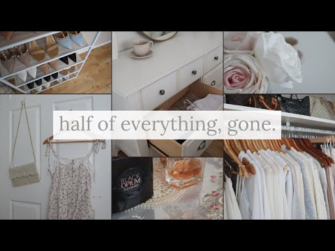 I decluttered half my stuff - DECLUTTER WITH ME \\ minimalism 2024 \\ anti-haul, de-influencing