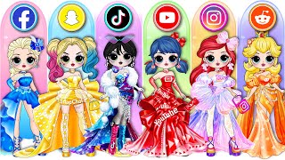 What's the BEST Prom Dress Social Media for Disney Princess, Ladybug, Wednesday & Harley Quinn?