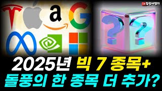 2025년 매그니피센트 7에서 돌풍에 한 종목이 더? 새로 등장한 종목은? 미국 주식! 주가상승률 + 이 까지 더해져서 엄청난 수익률이?!