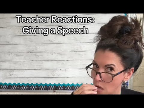 Giving a Speech in a High School Class