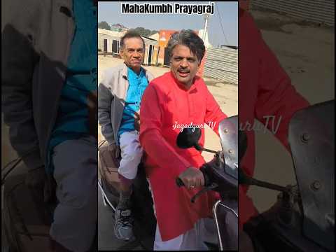 Scooter Yatra in MahaKumbha Mela.Brahmasri Bangaraiah Sarmagaru and Sri ShankarNarayan Planjerygaru