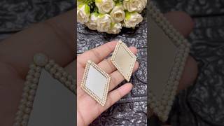 Easy Kundan stone earrings tutorials😍 #shortsvideo #diycrafts #diyearings #creative #youtubeshorts