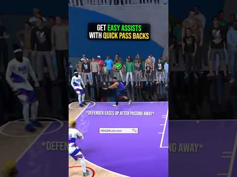 NBA 2K25 How to Get Open Tips: Pass Backs #nba2k25 #2k25