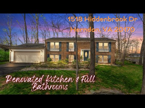 Renovated Kitchen & Updated Bathrooms | 1518 Hiddenbrook Dr Herndon, VA 20170