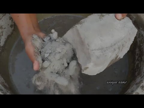 Sand Cement Water Crumbling ASMR