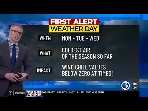 WEATHER: Cold wind chills subside for now, but three straight first alert weather days on tap for...