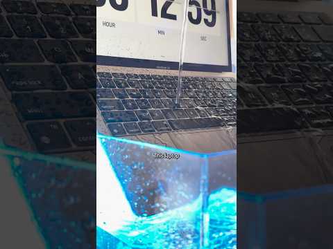 $1 to Waterproof a Laptop using actnano nanoGUARD? WE NEED THIS!! #PC #tech #technology #shorts