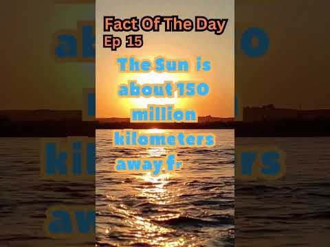 Fact Of The Day| Ep 15| Sun's Distance #shorts #trending #viral #sky #sunset #space