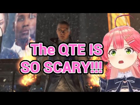 Miko Screaming in Panic at Quick Time Events in Detroit: Become Human