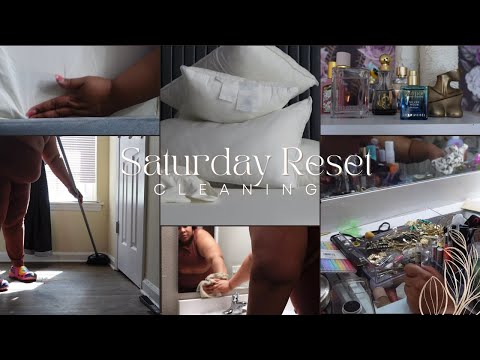 Saturday Reset | Deep Cleaning ,Organizing & Decluttering