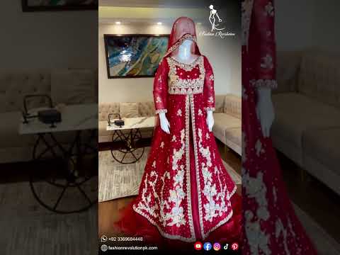 STUNNING RED ASIAN WEDDING BRIDAL COUTURE | Customized Zari Collection by Fashion Revolution