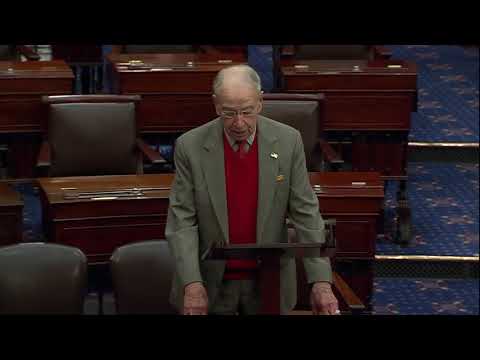 Grassley Calls Out Biden Admin’s Wasteful Agricultural Spending on Senate Floor