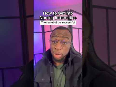 Wanna get into Nursing Informatics? #nursing