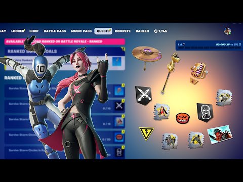 All FREE Ranked Rewards (Chapter 2 Remix Ranked) Fortnite