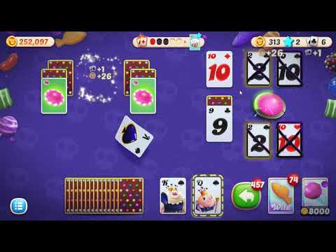 Candy Crush Solitaire Level 597 - NO BOOSTERS GAMEPLAY 🍬🃏 | SKILLGAMING ✔️