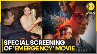 Nitin Gadkari Attends Special Screening Of 'Emergency' With Kangana Ranaut And Anupam Kher | WION