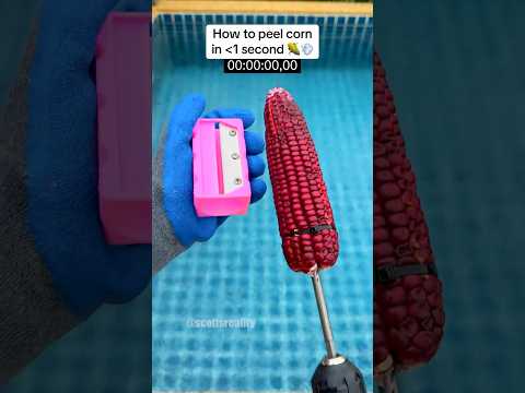 New corn peeling world record time?! ⏱️😳