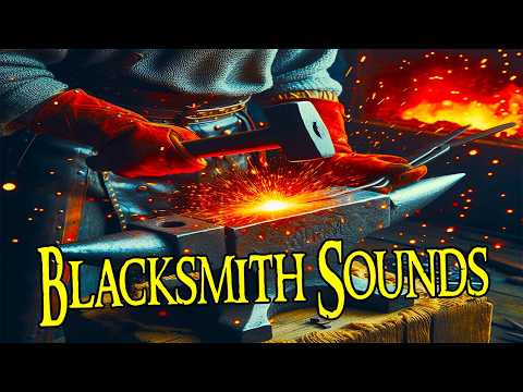 Medieval Blacksmith Sounds | Relaxing Sounds