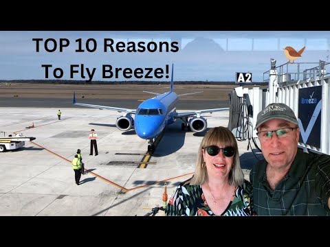 Top 10 reasons to fly Breeze! Our Breeze Airways Review! #airlines