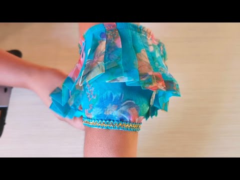 New latest frill sleeve design | Simple and easy method of stitching