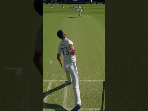 RATE THIS INSWING BOWLING BY FT. MD SIRAJ 🔥 🇮🇳 IND VS AUS CRICKET 24 @vjgamer95  #shorts