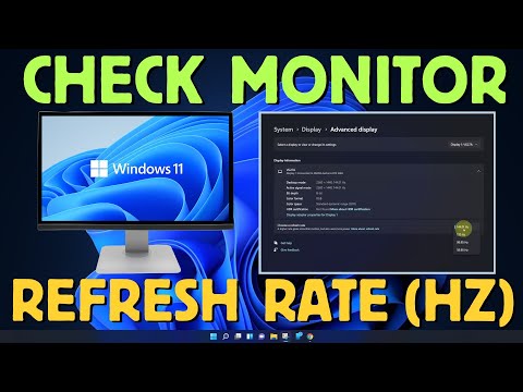 How to Check Monitor Refresh Rate in Windows 11 (Hertz of Monitor)