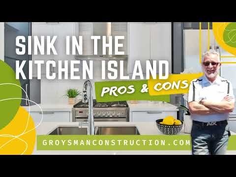 SINK IN THE KITCHEN ISLAND — PROS & CONS