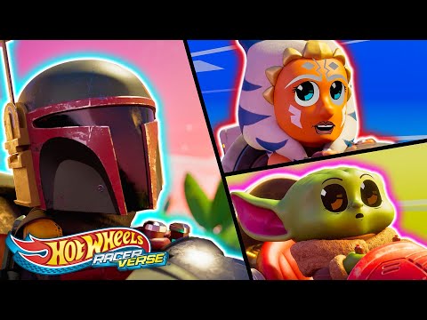 STAR WARS™ Mando Rescues Grogu and Ahsoka! + More Hot Wheels RacerVerse Videos