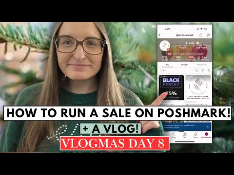 How to Run a SALE on POSHMARK +A VLOG! | Vlogmas Day 8