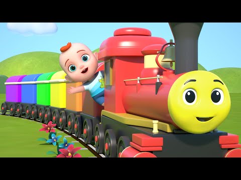 Train Choo Choo Song | Colors for Children | Leo Nursery Rhymes