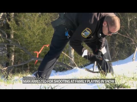 Tennessee man arrested after shooting at family playing in snow