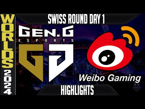 GEN vs WBG Highlights | LoL Worlds 2024 Swiss Stage Day 1 | Gen.G vs Weibo Gaming