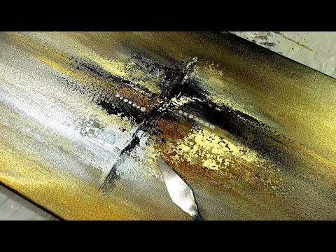 How to PAINT EASY Abstract Art on Canvas: Abstract Acrylic Painting Techniques for Beginners (453)