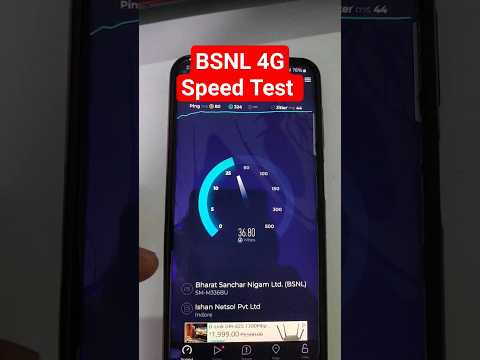 BSNL 4G Speed Test | BSNL 4G Launched