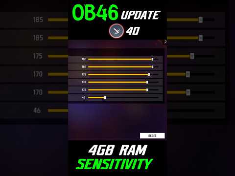 BEST HEADSHOT SENSITIVITY AFTER OB46 UPDATE FOR 4GB RAM