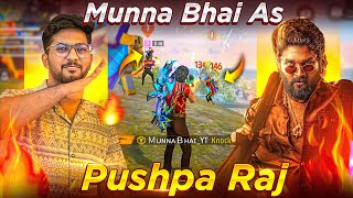 Munna Bhai x Pushpa Raj 🔥 WildFireeuuuuuu Gameplay..!! 🔥 - Free Fire Telugu - MBG ARMY