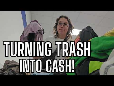 Thrift With Me At The Goodwill Bins For Clothes To Resell Online For A Profit! Trash Into Cash