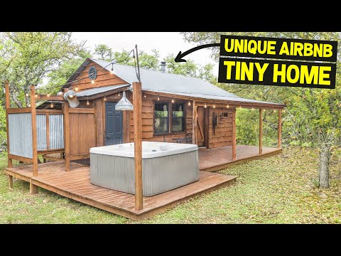 PROHIBITION ERA THEMED TINY HOME w/ STEAMPUNK DESIGN! Full Airbnb Tour