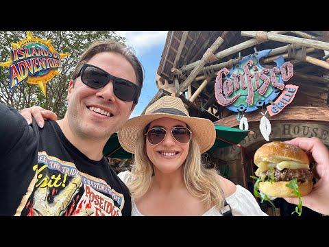 Dining at Confisco Grille in Universal Islands of Adventure | NEW Exclusive UOAP Food | Review 2023