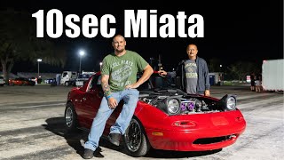 10sec Mazda Miata 1.6L Turbo 10.82 @ 132mph