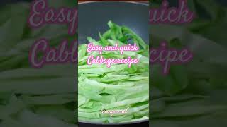 STIR FRIED CABBAGE #viralvideos  #veggiesrecipe #shortvideo #cabbagerecipe