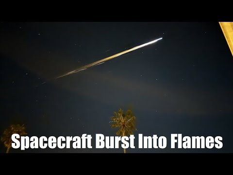 Watch A Chinese Spacecraft Burned Up Over Los Angeles