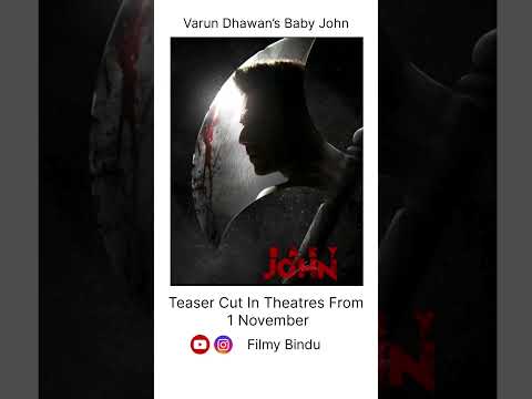 #BabyJohn Teaser #VarunDhawan #Atlee #atleekumar #keerthysuresh #vd18 #rajpalyadav #wamiqagabbi #jki